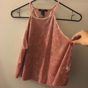 Velvet Pink Shirt forever 21